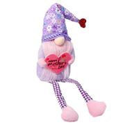 Zerodeko Poupée GNOME Décoration Créative, Cœur en Tissu pour Maman | Ornement Délicat et Léger, Usage sur Table, Idée Présent Fête des Mères, Style Ravissant