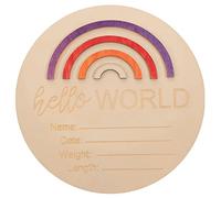 Zerodeko Pour Annonce De Naissance Disques Mésolithiques De Mois De Décoration De