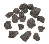 Zerodeko pour Aquarium Décoration sans Feu Ornement Rouge et Noir pour Réservoir Bassins et Terrariums Pierre Lave Décorative Robuste et