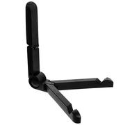 Zerodeko Présentoir à Disques en Plastique Noir Pliable pour Vinyles 12 Pouces, Support Ajustable Pratique pour Rangement et Exposition Bureau ou Usage Quotidien