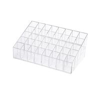 Zerodeko Présentoir à Rouges à Lèvres à Compartiments Organisateur pour Vernis à Ongles Contenant de Rangement Transparent Étagère de Stockage Pratique
