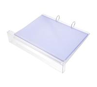 Zerodeko Présentoir Horizontal à Rabat 6 Pages A6 en Plastique Transparent Support de Table Double Face Base Stable Porte-Affiches Polyvalent pour Menus et Affichage Publicitaire en