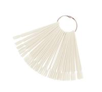 Zerodeko Présentoir Nail Tips Palette Éventail avec Anneau Métallique pour Pratique et Affichage Vernis Ongles Salon Manucure