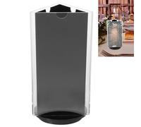 Zerodeko Présentoir Rotatif à 3 Faces en Acrylique Transparent 90X180 MM Porte-Affiche Polyvalent pour Menu et Panneau de Table Support D’Affichage Stable pour Restaurant et Événement