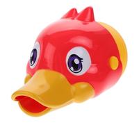 Zerodeko Rallonge De Robinet Pour Tout-petits En Silicone Rouge, Protège-robinet Anti-éclaboussures, Accessoire De Salle De Bain Ludique Pour Garçon Et Filles, Extension De Bec Verseur Pour Lavabo