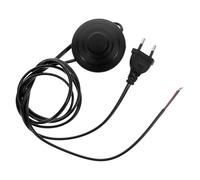 Zerodeko Rallonge Électrique Noire 18 M avec Interrupteur au Pied en Plastique Extension pour Lampe de Bureau Compatible Ac220V Cordon d'Alimentation Pédale Sécurisé pour Usage