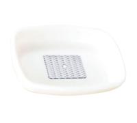 Zerodeko Râpe à Gingembre et Ail en Acier Inoxydable Corps Plastique Blanc, Ustensile Cuisine Pratique pour Râper Rapidement et Facilement