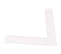 Zerodeko Règle de Couture en Plastique Transparente 30 CM Outil de Mesure Équerre pour Couture Soi-Même et Confection Vêtements