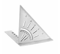 Zerodeko Règle de Traçage en Acier Inoxydable Travail du Bois, Équerre Multifonction 45° et 90°, Outil Solide pour Mesurer et Marquer des Lignes Parallèles en Ameublement