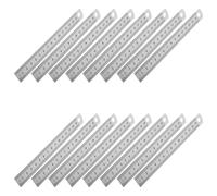 Zerodeko Règle en Acier Inoxydable 15 CM 30 Pièces Double Échelle Graduée Outil de Mesure Précis pour Guitare Travail du Bois et Loisirs Créatifs Règle Métallique Compacte et