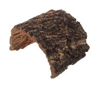 Zerodeko Reptile Hideout Cave for Lizard and Tortoise, Bark Material with Hollow Log Effect, Comfortable Shelter for Terrarium, Stress Reduction Feature, Size 17x16x11 Cm