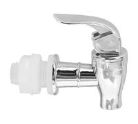 Zerodeko Robinet de Seau D'embouteillage 16 Mm en Polypropylène Argenté Alimentaire, Robinet de Remplacement Pratique pour Distributeur de Boissons, Compatible Refroidisseur et Carafe,