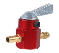 Zerodeko Robinet D'essence pour Moto et Scooter en Alliage D'aluminium Rouge, Interrupteur de Vanne D'huile Fiable et Performant pour Système de Carburant Atv et Scooter