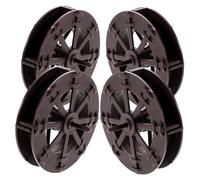 Zerodeko Roue à Eau Miniature 4 Pièces pour Jardin Intérieur et Extérieur, Décor de Cascade en Plastique Marron, Jouet Éducatif Montessori Apaisant pour Garçon et Filles, Modèle de Moulin