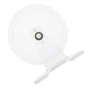 Zerodeko Roue D’Exercice Silencieuse pour Hamster et Gerbille, 22 CM | Acrylique Transparent, Intérieur Spacieux, Installation Facile, Mouvement Multidirectionnel, Support Inclus