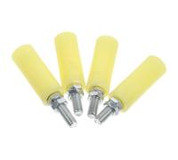 Zerodeko Roue de Guidage Nylon Lot de 4 pour Portail Coulissant Électrique Résistance à L'Usure et Fixation Facile pour Usage Résidentiel