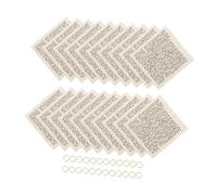 Zerodeko Rouleaux de Bénédiction de Mezouza Hébraïques Pré-roulés 20 Pcs, Parchemin Casher Imprimé pour Porte Juive, Déco Maison Spirituelle, Décorations Fêtes et Mitzvah, Papier Mezouza
