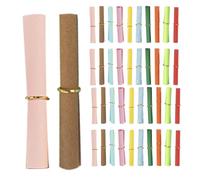 Zerodeko Rouleaux de Papier à Vœux Colorés 5x5 Cm, 140 Pcs Mixtes pour Bouteilles à Souhaits, Décorations Fête et Présents Anniversaire, Papier Stable Anti-bavure pour Couleur Aléatoire