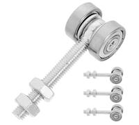 Zerodeko Roulette Porte Coulissante à Double Roulement M8x60 Galet de Rail Diamètre Extérieur 24 Mm Lot de 4 Pièces en Acier Haute Résistance pour Porte de Placard Grange Garage