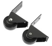 Zerodeko Roulettes Pivotantes Robustes Facile à Installer 2pcs Roulettes en Acier et Caoutchouc pour Meubles et Valises Adaptées aux Cabinets et Outils de Transport