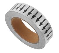 Zerodeko Ruban Adhésif Flèche pour Tuyaux Industriels en Polystyrène, Étiquettes de Tuyaux Résistantes, Installation Facile pour Usines Chimiques et Casernes de Pompiers