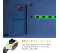 Zerodeko Ruban Adhésif Phosphorescent Orange 5 CM X 5 M Bande de Signalisation Lumineuse pour Indication de Direction Ruban Lumineux PVC Résistant pour Escaliers et Usage