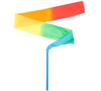 Zerodeko Ruban de Gymnastique en PVC Imitation Soie pour Entraînement Physique Tige de Ruban Colorée Vive, Accessoire de Danse Artistique pour Activités Ludiques
