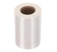 Zerodeko Ruban de satin beige large de 10 cm x 20 m pour inauguration et cérémonie de coupe, ruban en tissu uni pour décoration de table, nœuds de chaises, décoration de table, mariage,