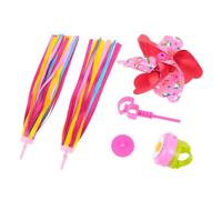 Zerodeko Rubans Franges Colorés Moulin à Vent Licorne Sonnette Fleur Rose pour Trottinette et Vélo Garçon Fille