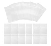 Zerodeko Sachets Plastiques Épais à Fermeture Automatique 12 Mil 5 X 7 CM Transparents Réutilisables 200 Pièces pour Emballage Alimentaire Rangement Bijoux Snacks et Friandises