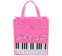 Zerodeko Sacoche Porte-Partitions Musicales Imperméable Grosse Taille Pochette de Rangement pour Partitions et Accessoires de Clavier Paquet Portable Léger Rose pour Musique et Transport