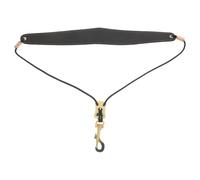 Zerodeko Sangle de Cou Réglable pour Saxophone, Confortable, Noir, PU | Soprano et Ténor, Longueur Ajustable, Métal, Style Simple, Adultes et Garçon et Filles, Usage Polyvalent