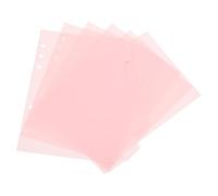 Zerodeko Séparateurs de page A5, 6 pièces, feuilles à onglets pour classeur rose en PP, séparations nettes, consultation rapide, pour diary et présentations
