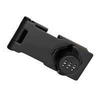 Zerodeko Serrure à Combinaison Mécanique pour Armoires et Tiroirs, Finition Noir Mat, Installation par Vis, Verrou de Sécurité Anti-intrusion pour Meuble Double Porte, Serrure sans Clé