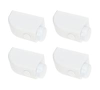 Zerodeko Serrure Baie Vitrée Coulissante, Verrou de Sécurité Fenêtre en Plastique Blanc, Lot de 4, sans Perçage, pour Sécurité Garçon et Filles et Ventilation Intérieure