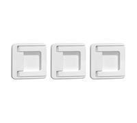 Zerodeko Serrure de Fenêtre Coulissante 3pcs en Abs Blanc Sécurité Garçon et Filles sans Perçage pour Bureau et Hôtel, Verrouillage Facile et Fiable