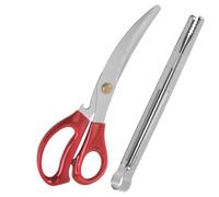 Zerodeko Set de 2 Pièces Ciseaux et Pinces pour Barbecue en Acier Inoxydable, Design Ergonomique Multifonction pour Barbecue et Dîner la Maison