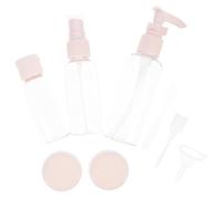 Zerodeko Set de Flacons de Voyage Transparents Multi-usages pour Cosmétiques Bouteilles Plastiques Légères pour Soins Peau et Shampoing Récipients Compacts pour Liquides Déplacement