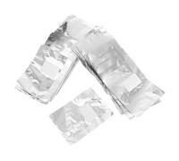 Zerodeko Set de Papillotes Aluminium pour Dissolvant de Vernis Gel avec Tampons Coton Intégrés Enveloppes pour Manucure à Usage Professionnel et Maison Soin Doux et Hygiénique des Ongles