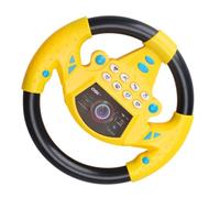 Zerodeko Simulateur De Volant pour Enfants pour Siège De Voiture pour Petit Passager Mini Volant Simulé pour Tout-Petit De Conduite Volant en Plastique Jaune