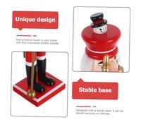 Zerodeko Soldat Casse Noisette Décoratif de Noël Main avec Base Stable Ornement pour Cheminée et Table