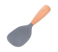 Zerodeko Spatule Silicone Résistante à Chaleur avec Poignée Ustensile Antiadhésif pour Cuiseur à Riz pour Servir et Remuer Outil de Cuisine Pratique et Réutilisable Gris Poignée