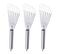 Zerodeko Spatules À Steak Et Poisson En Acier Inoxydable Lot De 3 Pièces Spatule Non Ajourée Pour Une Cuisson Efficace
