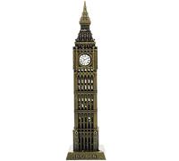 Zerodeko Statue Big Ben : alliage Big Ben modèle de construction Londres Big Ben Sculpture monument en métal Figurine vintage Big Ben Statue pour décoration de la maison