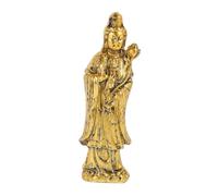 Zerodeko Statue Bouddha Guan Yin Vintage Sculpture Compassion et Sagesse pour Décoration Bureau et Maison Ornement Bouddhiste Méditation