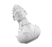 Zerodeko Statue de Bouddha en Résine Figurine Artisanale Rétro Ornement de Guanyin Kung-Fu Miniature pour Décoration Intérieure Bureau Étagère Présent Statuette Décorative