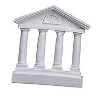 Zerodeko Statue De Temple Grec Sculpture en Résine Modèle Rétro Bâtiment pour La Décoration Intérieure