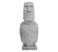Zerodeko Statue Moaï Statue Moai de Bureau Sculpture Figurine rétro Statue décoration Maison Jardin de Sculptures Miniatures décorations d'aquarium Petite Statue Moai pour Aquarium grès