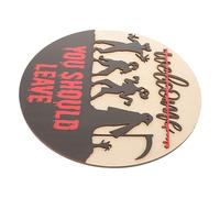 Zerodeko Stickers Muraux Bannières De Fête d'halloween Faux Signe Suspendu Halloween Fête des Pères Grand-père Décorations Tentures Signe De La Barre Décor d'halloween Autocollants Tilleul
