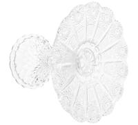 Zerodeko Support à Amuse-bouche en Verre sur Pied Élégant Bords Polis, Corbeille de Fruits Délicate et Plateau à Dessert Vintage pour Présentation de Snacks